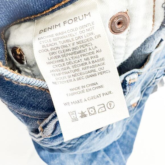 Denim Forum The Nico Mid Rise Skinny Dark Bleu N Stormy Size 23 x 26 L NWT - Picture 7 of 9